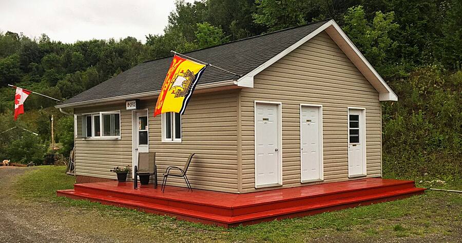 Eagle Falls office, bathrooms, and laundry facility