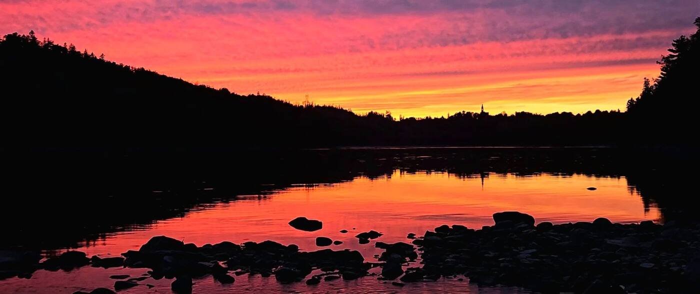 Sunset over the St. John River